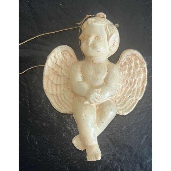 Lot 16 CHERUB Angels Ornament Hollow Plastic Mold Victorian Style Christmas Tree - Picture 5 of 13